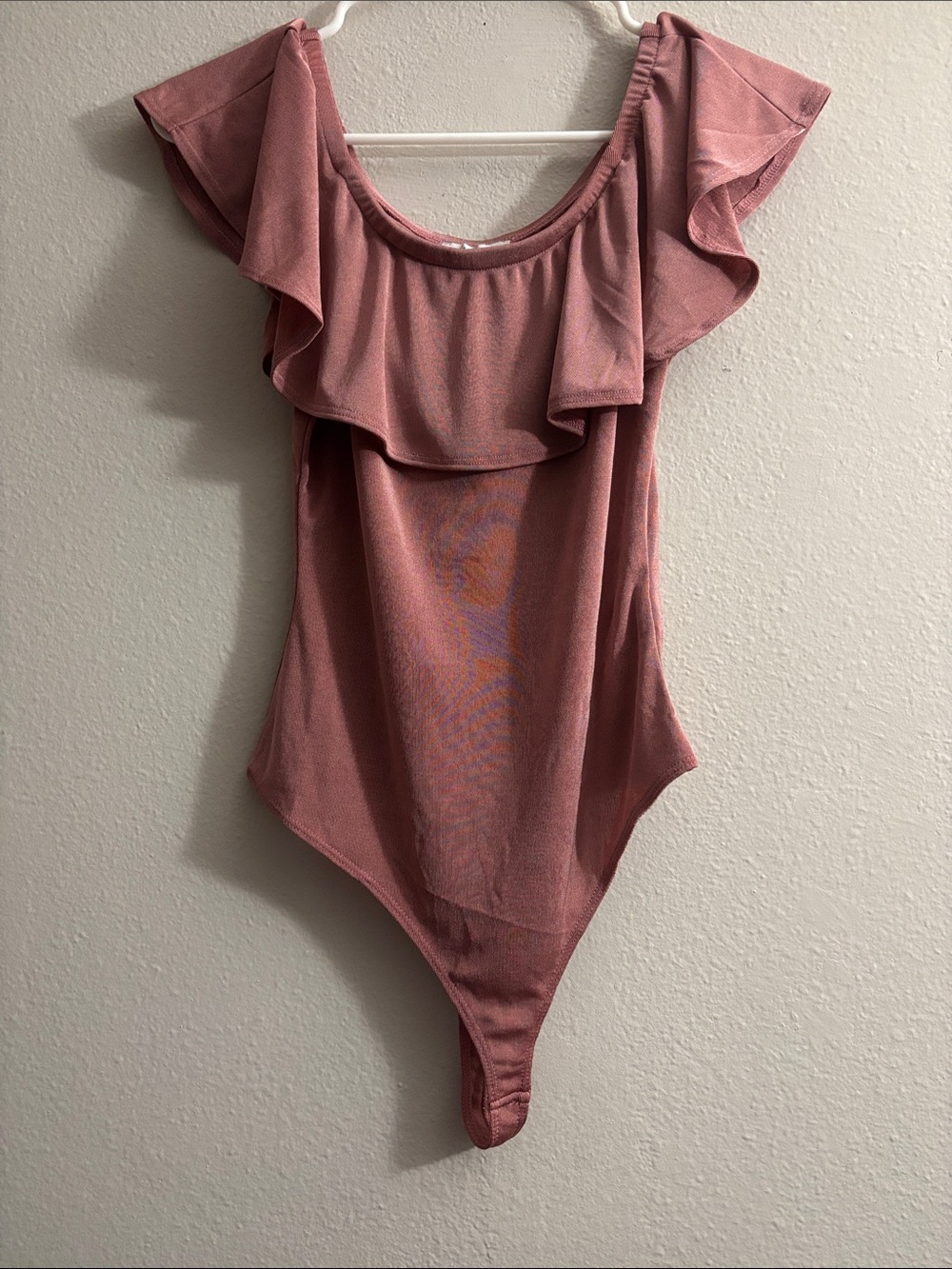 NWT Rose Pink Shimmery Bodysuit